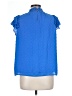 CeCe 100% Polyester Blue Sleeveless Blouse Size L - photo 2