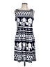 Indication Paisley Blue Casual Dress Size 12 - photo 1