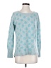 Halogen 100% Cashmere Polka Dots Teal Cashmere Pullover Sweater Size S - photo 1