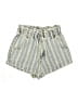 PacSun 100% Cotton Stripes Gray Shorts Size S - photo 1