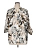 Calvin Klein 100% Polyester Floral Ivory 3/4 Sleeve Blouse Size XL - photo 1