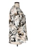 Calvin Klein 100% Polyester Floral Ivory 3/4 Sleeve Blouse Size XL - photo 4