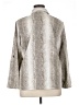Notations Animal Print Silver 3/4 Sleeve Blouse Size XL - photo 2