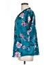 Torrid Floral Teal Short Sleeve Blouse Size Lg Plus (0) - photo 5