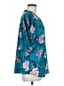 Torrid Floral Teal Short Sleeve Blouse Size Lg Plus (0) - photo 4