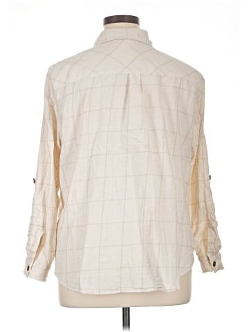 a.n.a. A New Approach Long Sleeve Button-Down Shirt (view 2)