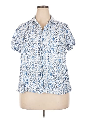 Denim + Company Short Sleeve Blouse (view 1)