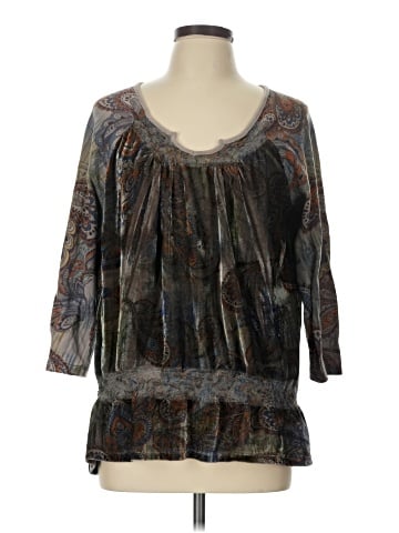 One World 3/4 Sleeve Blouse (view 1)