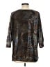 One World Gray 3/4 Sleeve Blouse Size L - photo 2