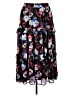 Torrid 100% Polyester Floral Black Casual Skirt Size 1X Plus (1) - photo 1