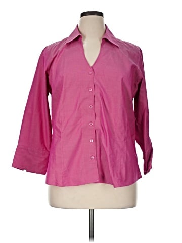 Coldwater Creek 3/4 Sleeve Button-Down Shirt (view 1)