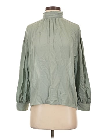 Vince. 3/4 Sleeve Silk Top (view 1)