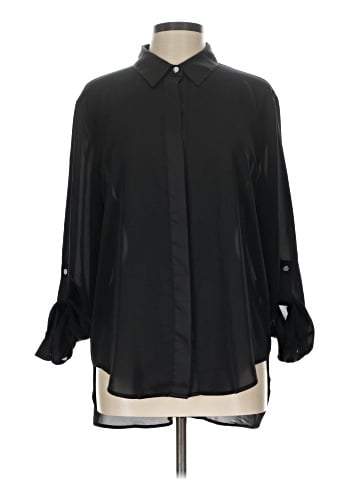 DKNY Long Sleeve Blouse (view 1)
