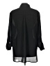 DKNY 100% Polyester Black Long Sleeve Blouse Size L (estimated) - photo 2