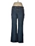 MICHAEL Michael Kors 100% Cotton Chevron-herringbone Blue Jeans Size 12 - photo 1