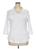 Jaclyn Smith White 3/4 Sleeve T-Shirt Size XXL - photo 1