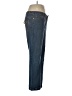 MICHAEL Michael Kors 100% Cotton Chevron-herringbone Blue Jeans Size 12 - photo 4