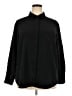 Nine West 100% Polyester Solid Black Long Sleeve Blouse Size 2X - photo 1