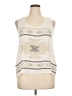 Say What? 100% Polyester Ivory Sleeveless Top Size XL - photo 1