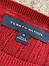 Tommy Hilfiger 100% Cotton Burgundy Pullover Sweater Size M - photo 7