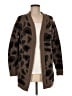 Aqua Animal Print Brown Cardigan Size M - photo 1