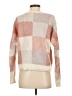 Abercrombie & Fitch Checkered-gingham Ivory Pullover Sweater Size S - photo 2