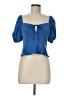 BCBGeneration Blue Short Sleeve Blouse Size M - photo 1