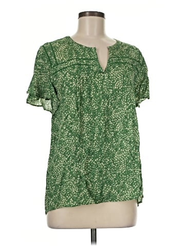 Pale Sky Short Sleeve Blouse (view 1)