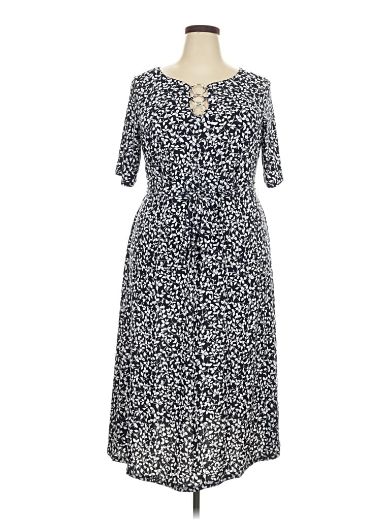 Pre-owned Msk Casual Dress In Blue