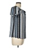 Elle Silver Short Sleeve Blouse Size M - photo 4