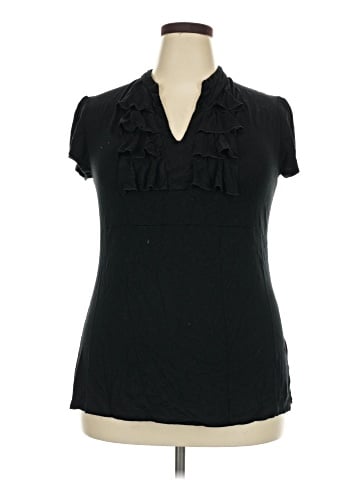 NY Collection Short Sleeve Turtleneck (view 1)