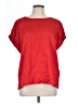 DKNY 100% Polyester Red Short Sleeve Blouse Size L - photo 1