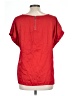 DKNY 100% Polyester Red Short Sleeve Blouse Size L - photo 2