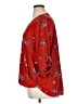 West Kei 100% Polyester Red 3/4 Sleeve Blouse Size XL - photo 5