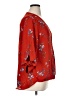 West Kei 100% Polyester Red 3/4 Sleeve Blouse Size XL - photo 4