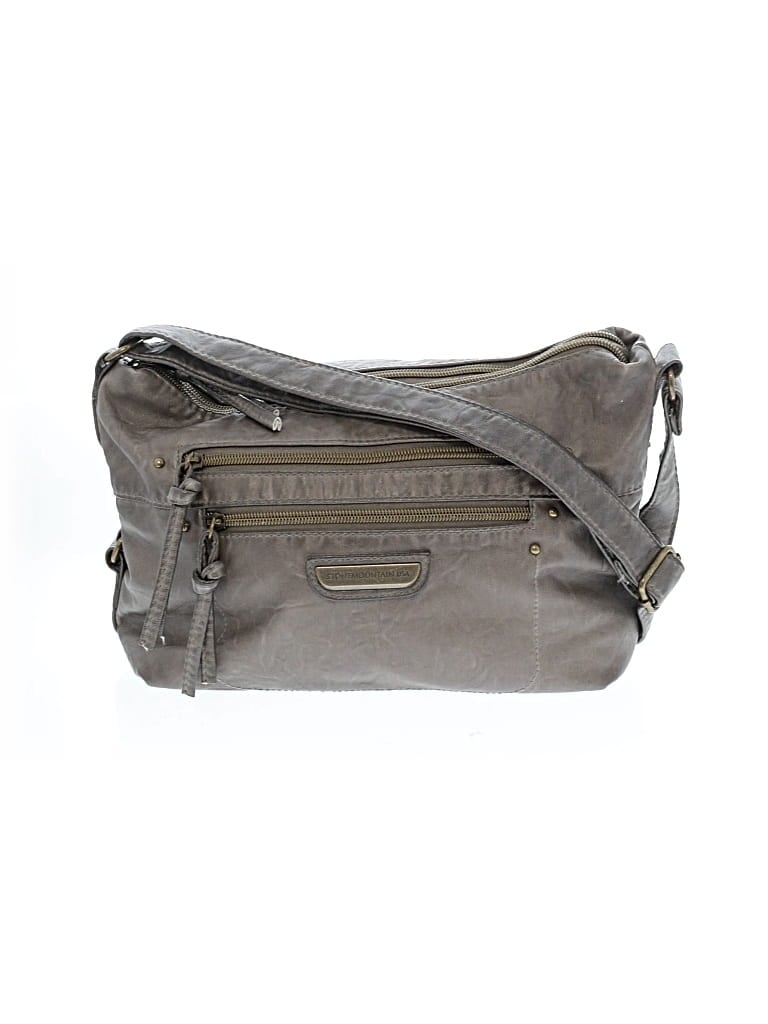 Pre-owned Stone Mountain Crossbody Bag In Gray