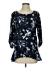 Croft & Barrow 100% Polyester Blue 3/4 Sleeve Blouse Size S - photo 1