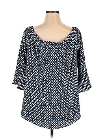 NY Collection 3/4 Sleeve Blouse (view 2)