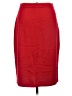 St. John Solid Red Wool Skirt Size 10 - photo 2