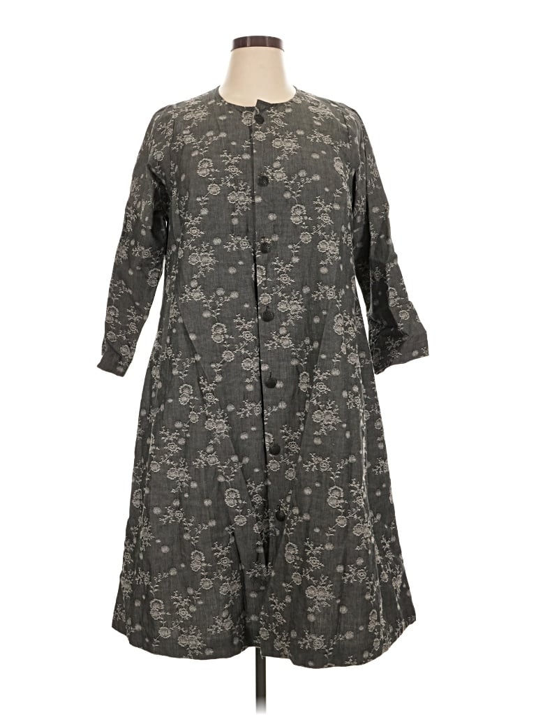 Pre-owned Eskandar Casual Dress In Gray