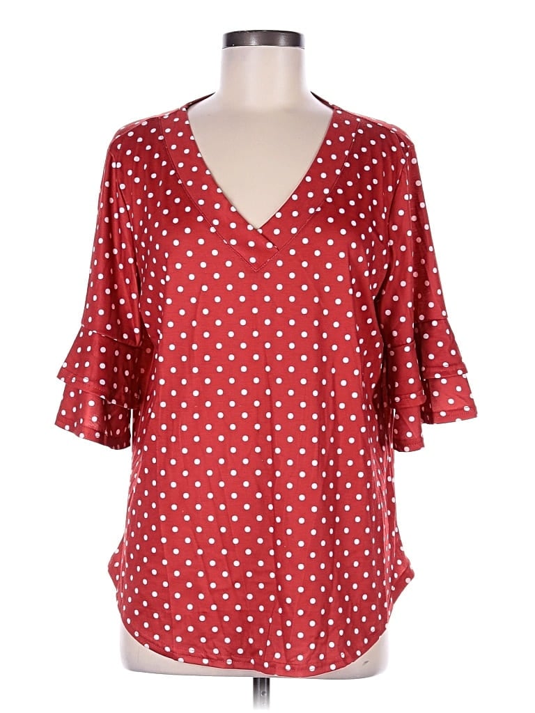 Pre-owned Ofeefan 3/4 Sleeve T-shirt In Red