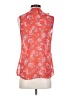 CAbi 100% Polyester Red Sleeveless Blouse Size XS - photo 2