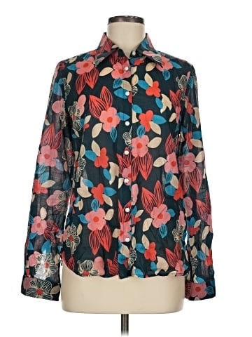 Birds of Paradis by Trovata Long Sleeve Blouse (view 1)