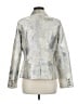 CAbi Metallic Silver Blazer Size 8 - photo 2