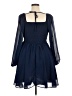 Shein 100% Polyester Solid Blue Cocktail Dress Size 1X - photo 2