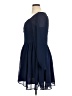 Shein 100% Polyester Solid Blue Cocktail Dress Size 1X - photo 5