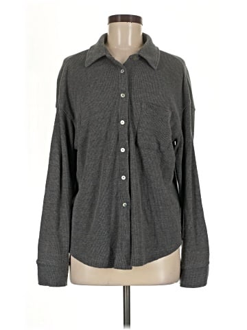 DONNI Long Sleeve Button-Down Shirt (view 1)
