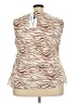 Montgomery Post Brown Sleeveless Blouse Size 3X - photo 2