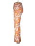 Unbranded Floral Orange Dress Pants Size L - photo 5