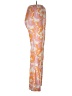 Unbranded Floral Orange Dress Pants Size L - photo 4